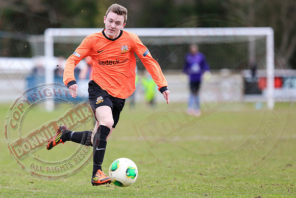 Ballinamallard United (0) V Glenavon (3) in The Irish Cup.