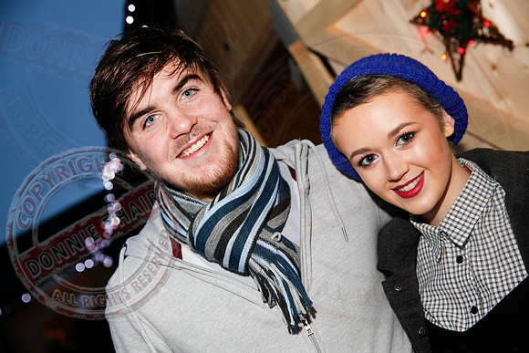 Turning on Christmas Lights in Lisnaskea.