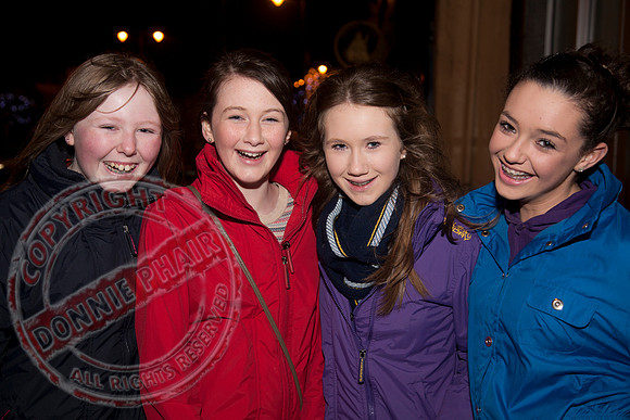 Switching on the Christmas Lights In Irvinestown, County Fermanagh.