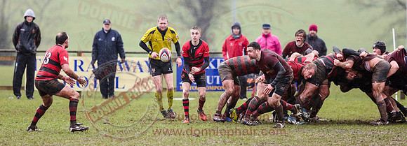 Enniskillen 1st XV (3) V Carrickfergus (20) in Kukri Qualifying Rugby League 2