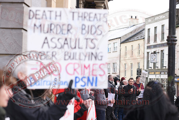 Independent Councillors Protest over Censorship outside Enniskillen Townhall-33