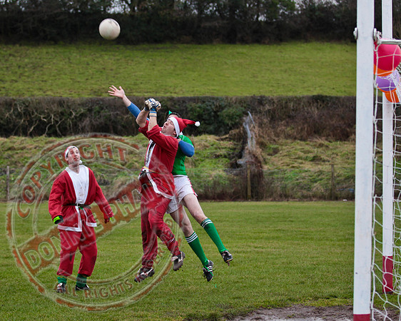 Santa V Elves Charity GAA Match In Newtownbutler among the NTB club members and friends.