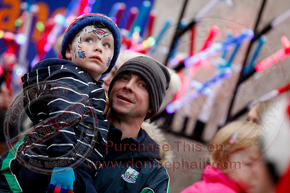 Switching on Christmas Lights in Enniskillen
