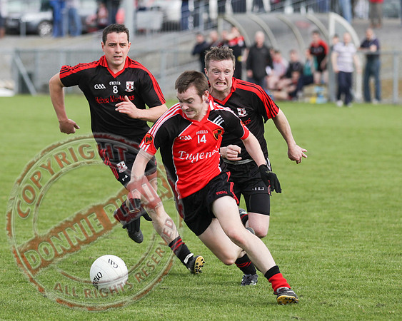Brookeborough V Maguiresbridge in Senior Men GAA League Football.