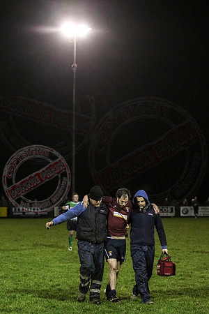 Enniskillen 1st XV (12) V Omagh (15) in Rugby.