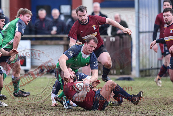 Enniskillen 1st XV (3) V Ballynahinch (44) in Rugby Towns Cup.