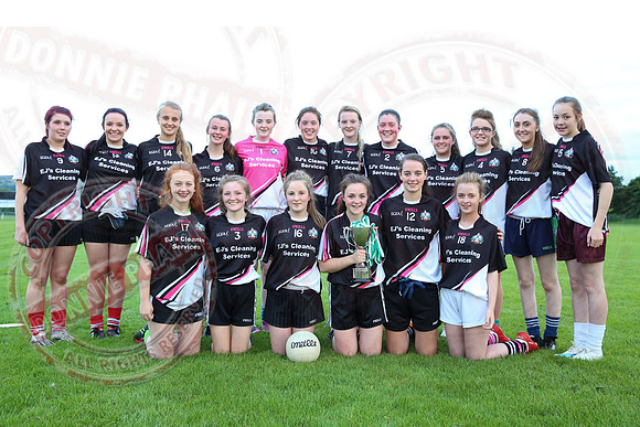 Aghadrumsee (1-14) V Ederney (1-05) in Girls U16 GAA Division One Final.