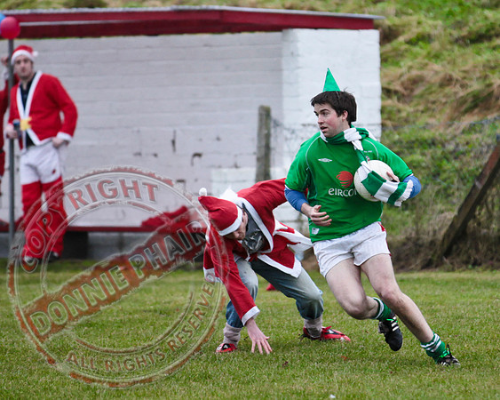 Santa V Elves Charity GAA Match In Newtownbutler among the NTB club members and friends.