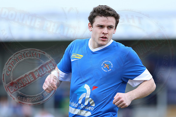 Ballinamallard United (0) V Glentoran (3) in IFA Premiership.