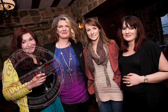 The Blandings Production Crew at the Watermill Restaurant, Lisnaskea.