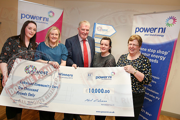 Power NI Reps hand over £10,000 to Lakeland Community Care