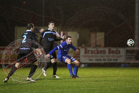 Ballinamallard United (2) V Ballymena United (3) in League Cup Semi-Final.