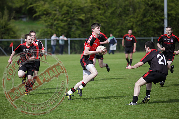 Brookeborough V Maguiresbridge in Senior Men GAA League Football.