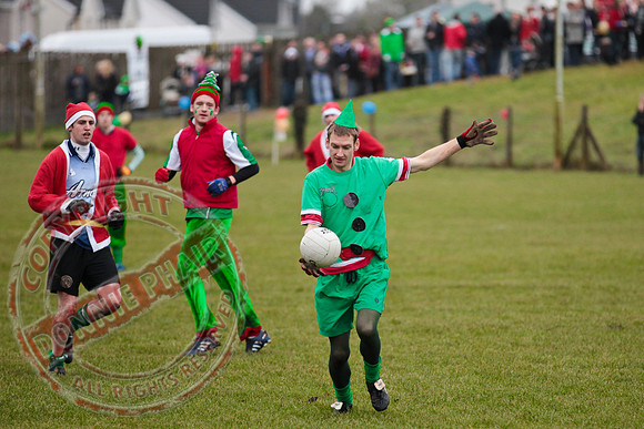 Santa V Elves Charity GAA Match In Newtownbutler among the NTB club members and friends.