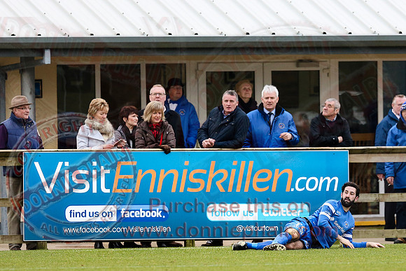 Ballinamallard United (2) V Coleraine (1) in IFA Premier League.