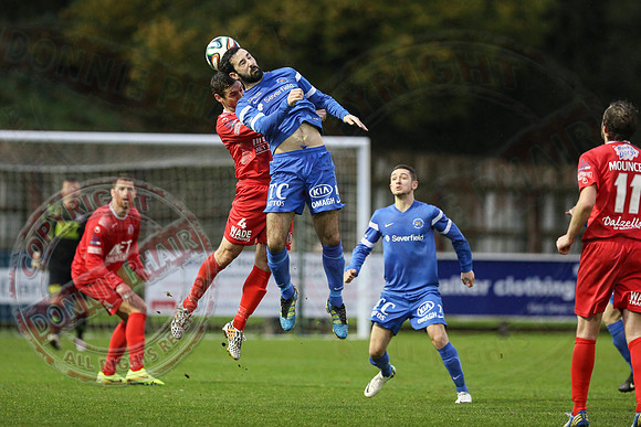 Ballinamallard United (0) v Portadown (2) in Danske Bank IFA Premier League.