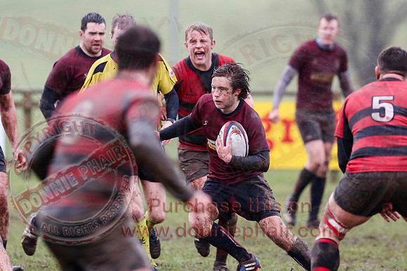 Enniskillen 1st XV (3) V Carrickfergus (20) in Kukri Qualifying Rugby League 2