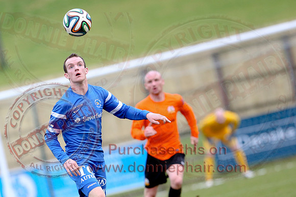 Ballinamallard United (1) V Glenavon (3) in IFA Danske Premier League.