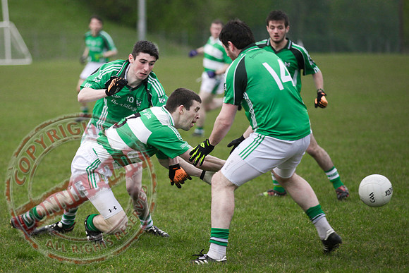 Teemore V Roslea in Senior Men GAA League Football.