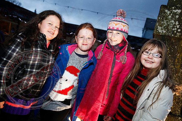 Turning on Christmas Lights in Lisnaskea.