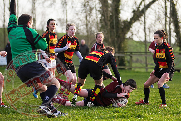 Enniskillen V Sligo in Ladies Rugby.