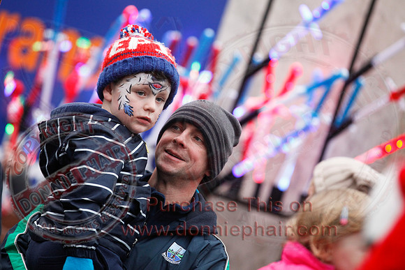Switching on Christmas Lights in Enniskillen