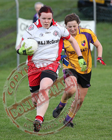 St. Pat's Donagh V Carryduff in Ladies Junior Cup GAA Ulster Match.