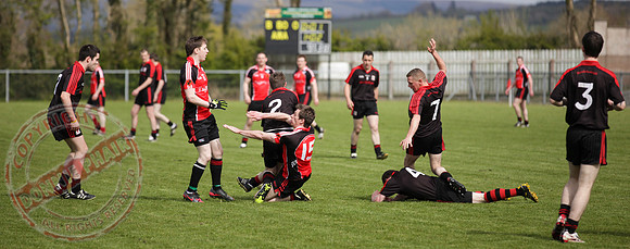 Brookeborough V Maguiresbridge in Senior Men GAA League Football.