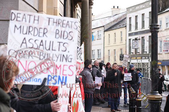 Independent Councillors Protest over Censorship outside Enniskillen Townhall-34