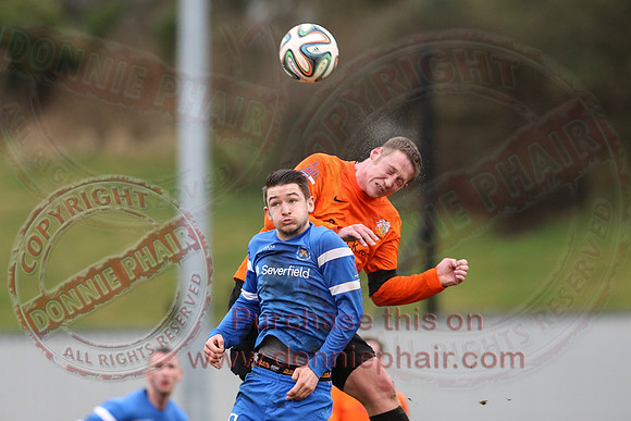Ballinamallard United (1) V Glenavon (3) in IFA Danske Premier League.