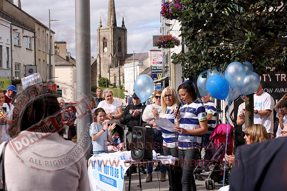 Justice for Noah Donohoe rally at the Diamond in Enniskillen-8