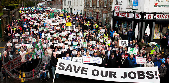 Quinn Insurance Protest in Cavan Town.