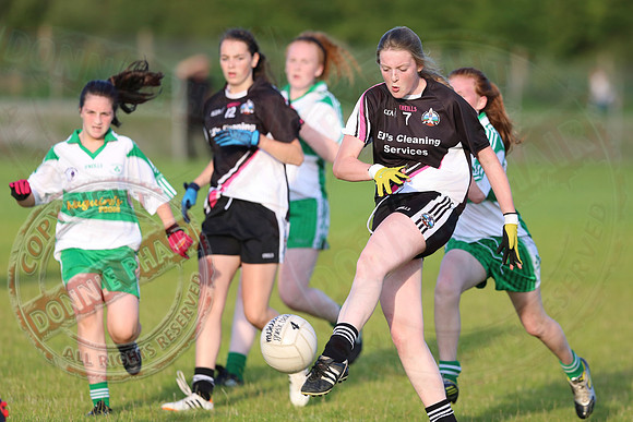 Aghadrumsee (1-14) V Ederney (1-05) in Girls U16 GAA Division One Final.