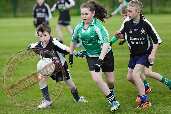 Celebrating Aghadrumsee GAA Club new playing field the U12 Aghadrumsee GAA Team play local rivals Roslea.