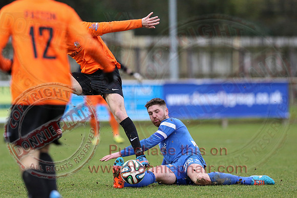 Ballinamallard United (1) V Glenavon (3) in IFA Danske Premier League.