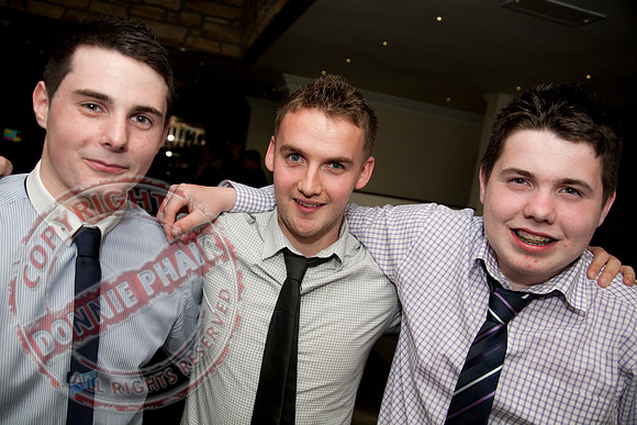 Derrychara Footbball Club Dinner in Squires, Enniskillen.