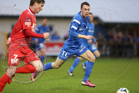 Ballinamallard United (0) v Portadown (2) in Danske Bank IFA Premier League.