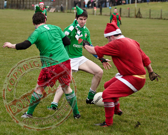 Santa V Elves Charity GAA Match In Newtownbutler among the NTB club members and friends.
