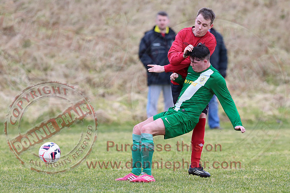 Irvinestown Wanderers (1) V Ardoyne (2) in Irish Junior Cup.