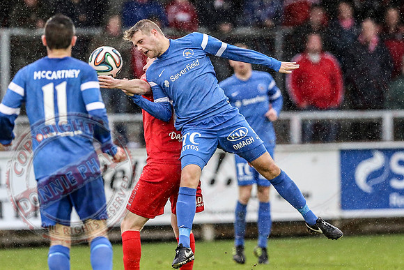 Ballinamallard United (0) v Portadown (2) in Danske Bank IFA Premier League.