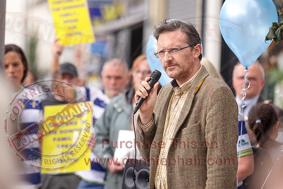 Justice for Noah Donohoe rally at the Diamond in Enniskillen-29