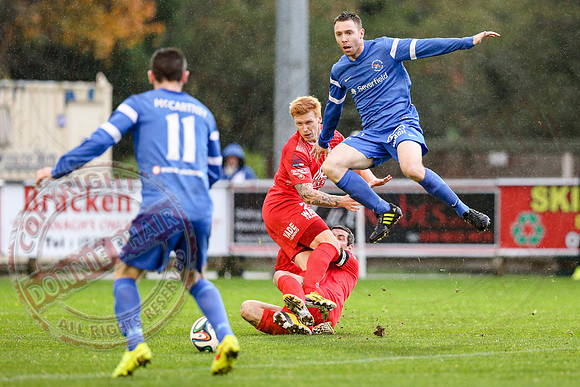 Ballinamallard United (0) v Portadown (2) in Danske Bank IFA Premier League.
