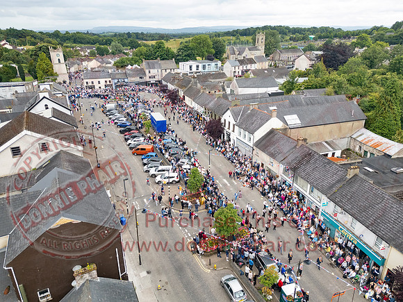 Aerial Photos of the Annual County Fermanagh Twelfth Demonstration In Irvinestown-27