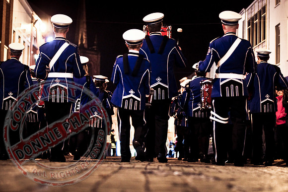 Loyalist Parade in Enniskillen, County Fermanagh.