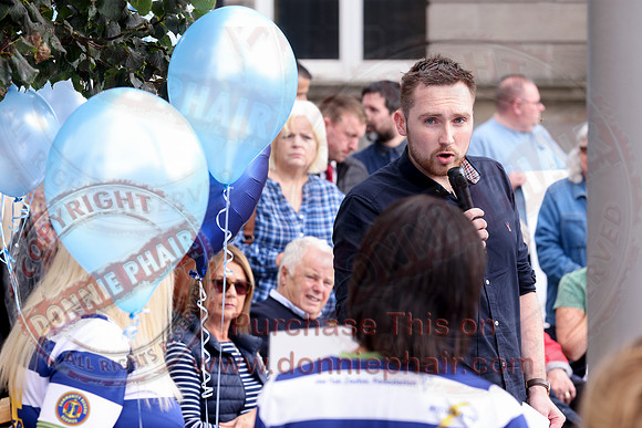 Justice for Noah Donohoe rally at the Diamond in Enniskillen-22