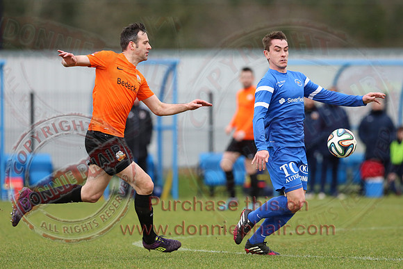 Ballinamallard United (1) V Glenavon (3) in IFA Danske Premier League.
