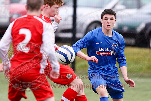 Ballinamallard Youth (2) V Cliftonville Youth (3) in IFA Youth League.