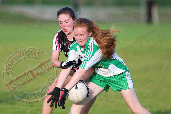 Aghadrumsee (1-14) V Ederney (1-05) in Girls U16 GAA Division One Final.