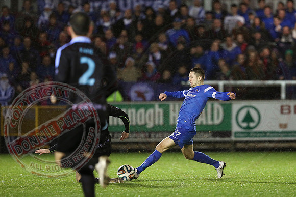 Ballinamallard United (2) V Ballymena United (3) in League Cup Semi-Final.