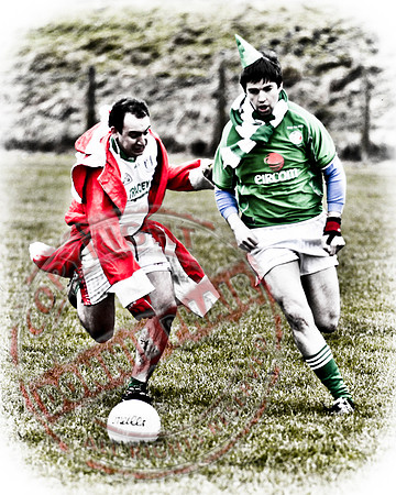 Santa V Elves Charity GAA Match In Newtownbutler among the NTB club members and friends.